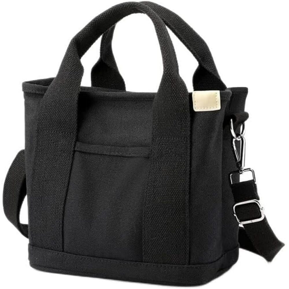 7867 Small Tote Bag with Zipper, 2024 Canvas Multi-Pocket Crossbody Bag